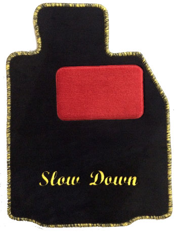Slow down car mat