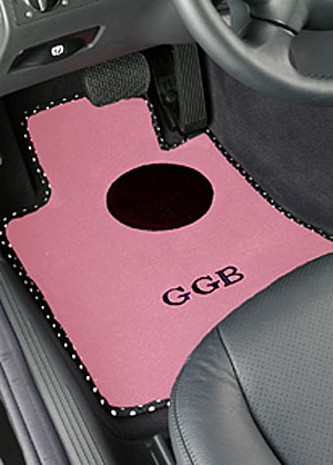 custom fit pink car floor mat
