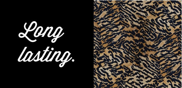 Graphic of Long-lasting woven carpet in Tiger