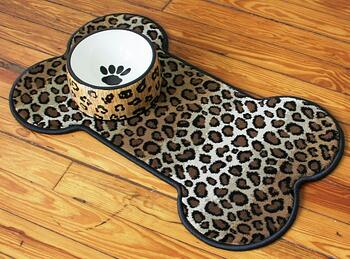 bone shaped pet mat