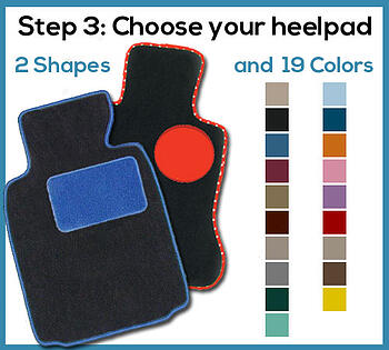 custom car floor mat heelpad