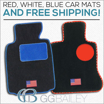 Fourth of July Car Mats