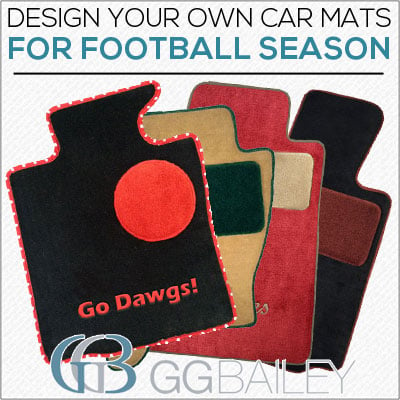 Football car floor mats