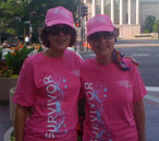 GG Bailey CEO Ginger Cannon Bailey and her sister Sarah Cannon Dietch participate in the Susan G. Komen Global Race for the Cure in Washington, D.C.