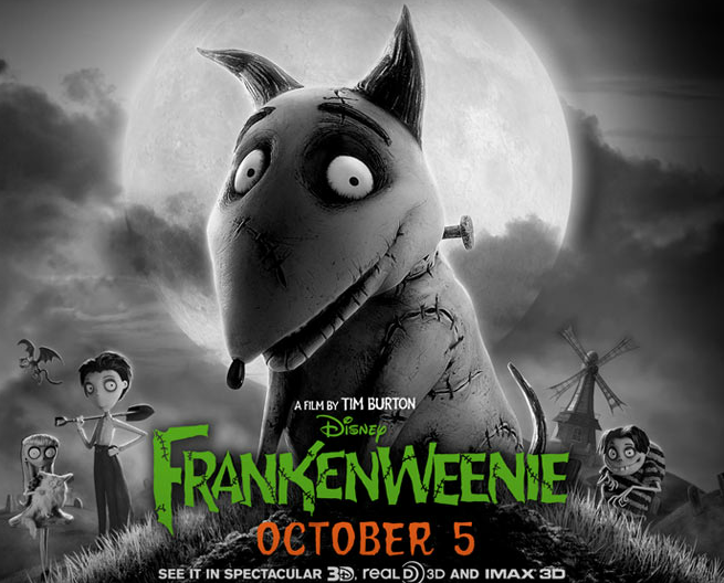 Sparky from Tim Burton's new movie Frankenweenie