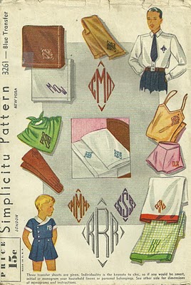 Vintage Monograms from 1930