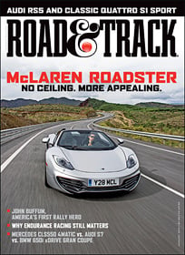 Road and Track Magazine Cover
