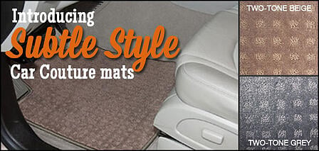 subtle style two tone car mats