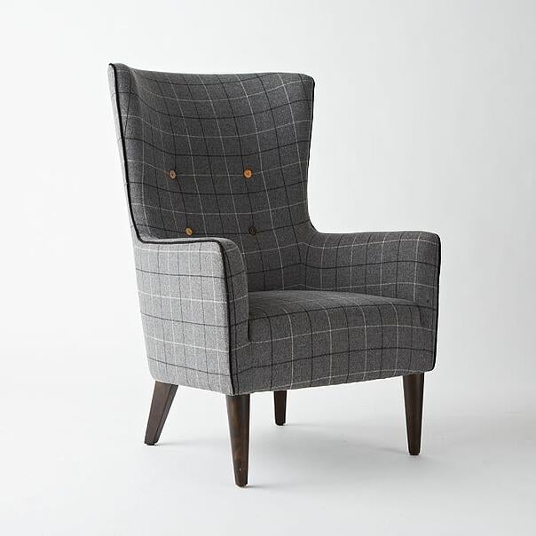 Victor Chair Buttoned, luxury furniture by West Elm