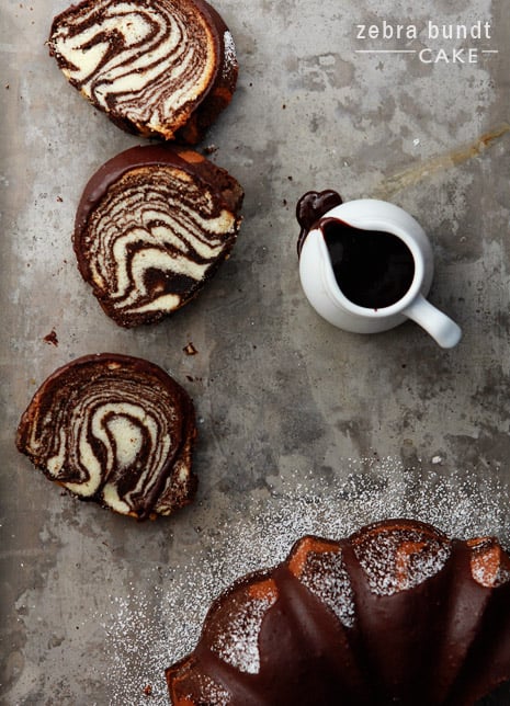 zebra bundt cake