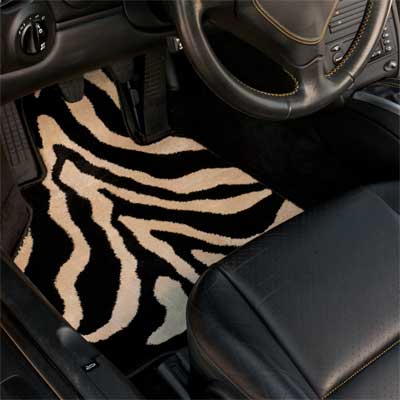 zebra print car mat from GG Bailey