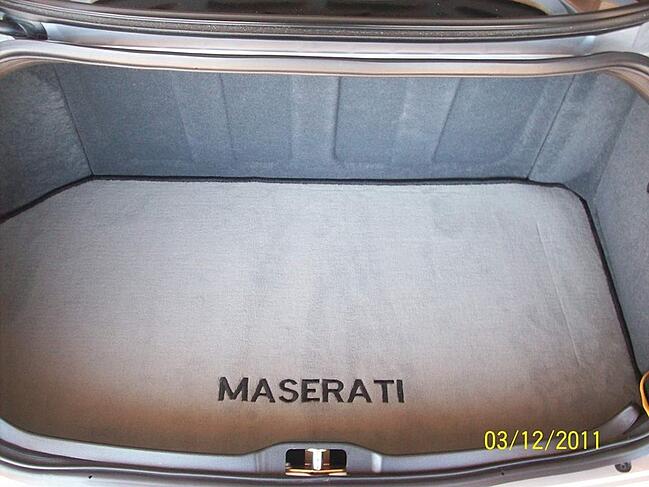 Maserati custom car mat