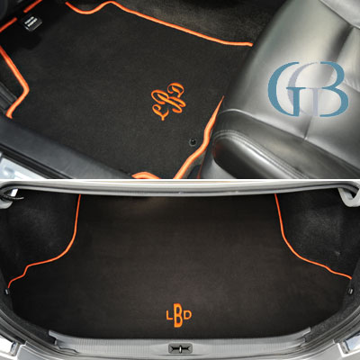 Monogram floor mats