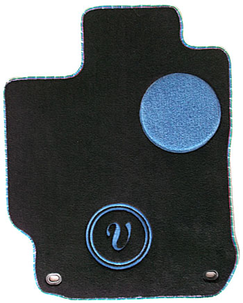 single letter monogram car mat