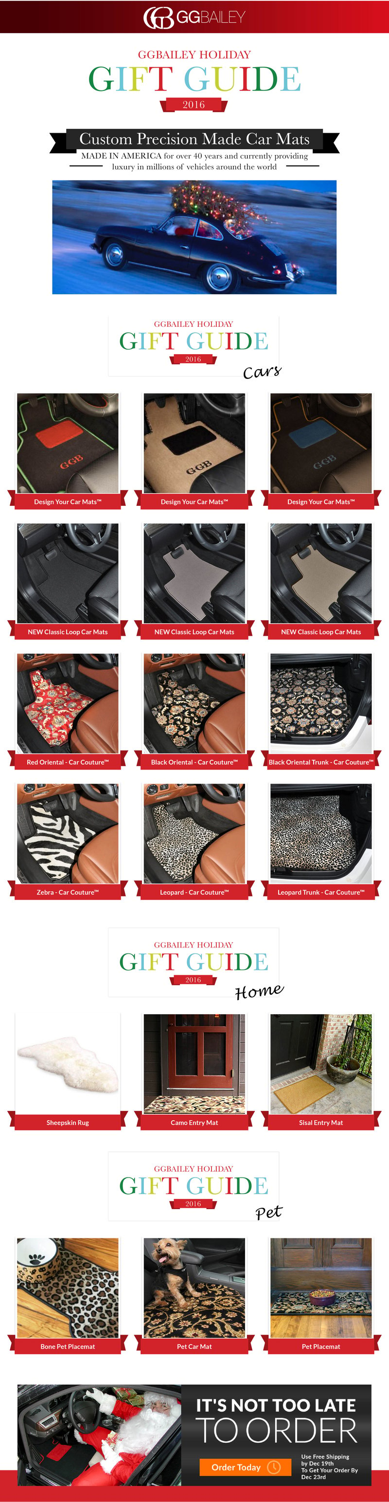 Hoiday Gift Guide GGBAILEY Car Mats