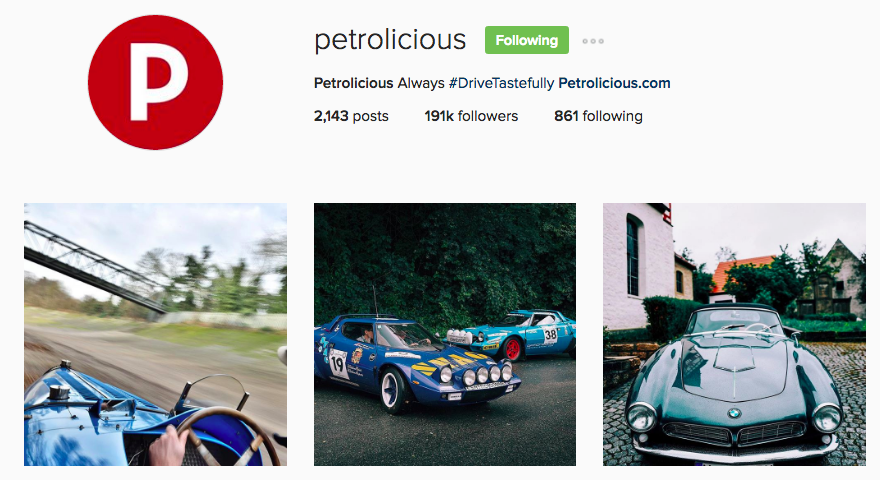 Petrolicious Instagram