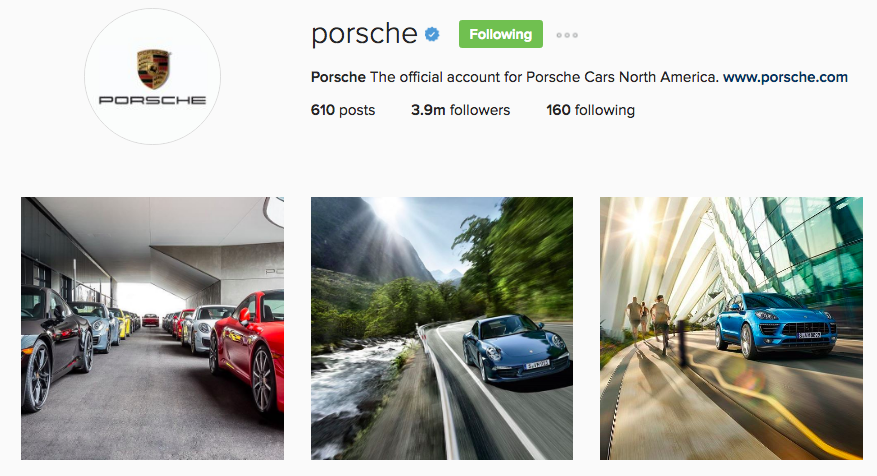 Porsche Instagram