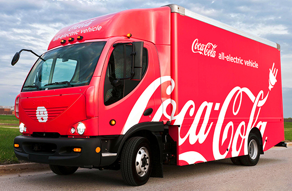 Smith Electric Vehicles Coca Cola truck Smith Electric Vehicles Coca Cola truck